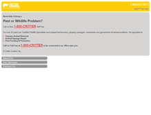 Tablet Screenshot of m.crittercontrol.com