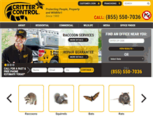 Tablet Screenshot of crittercontrol.com